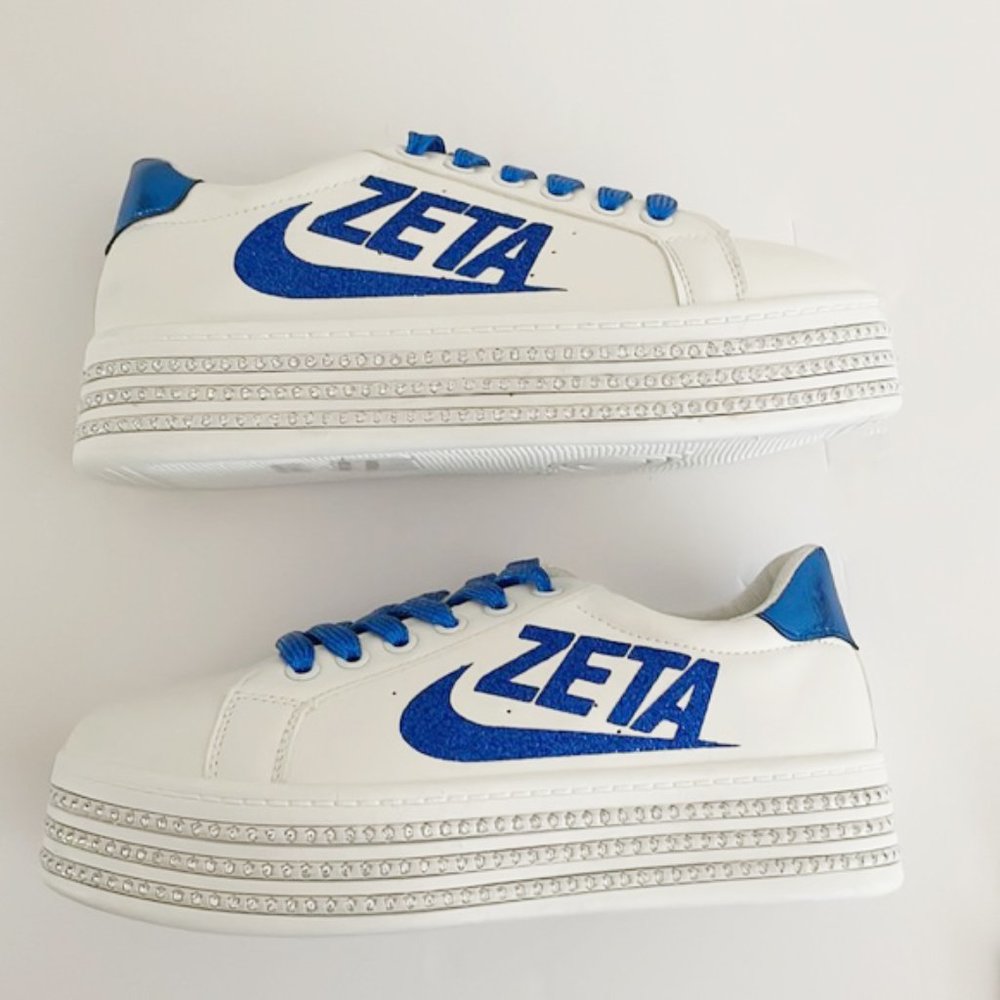 Personaled - Zeta phi beta Rhinestones sneakers